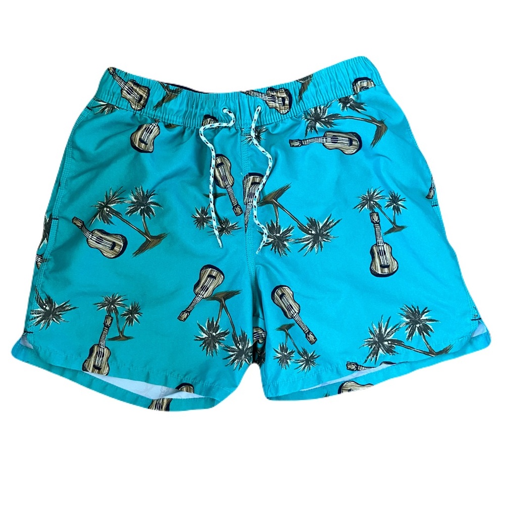 Men’s Goodfellow Hawaiian Print Bathing Suit - Size M